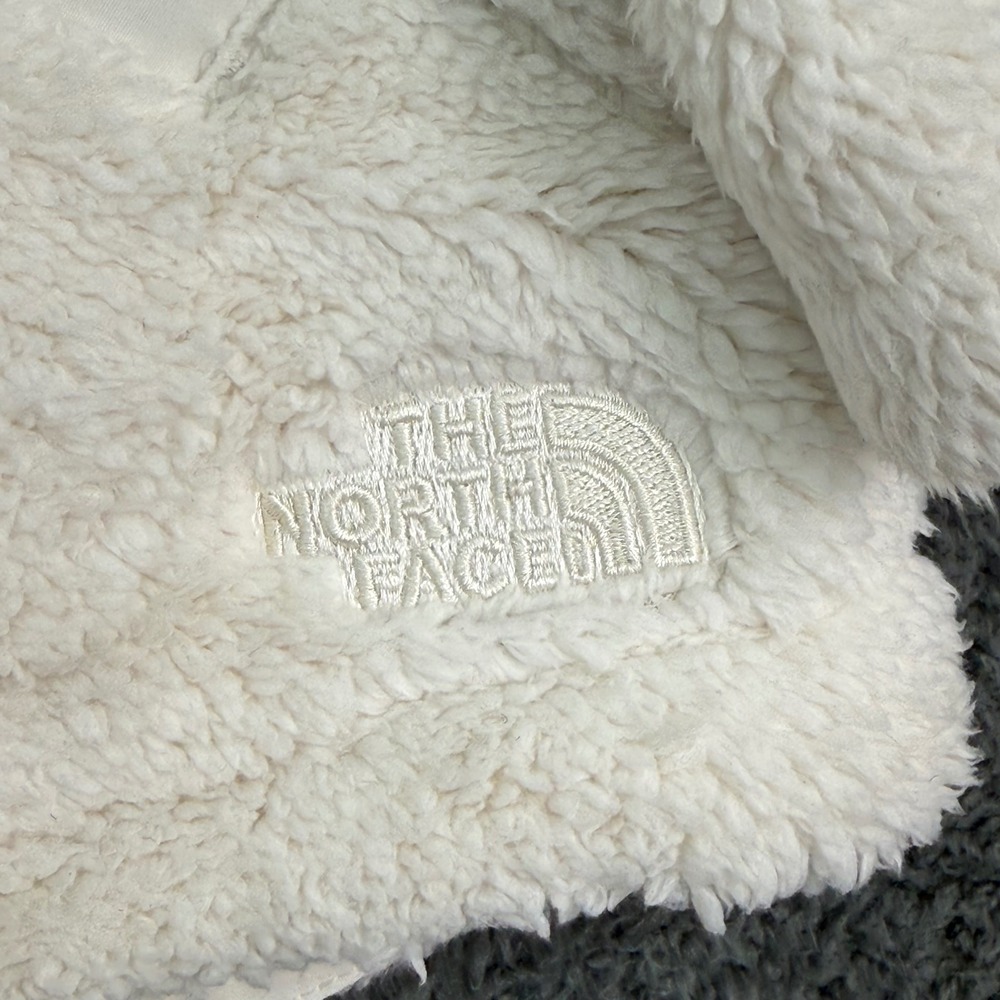 The North Face Cabin Fleece Full Zip Women XXL White Dune Quilted‎ Sherpa Jacket - Picture 2 of 4